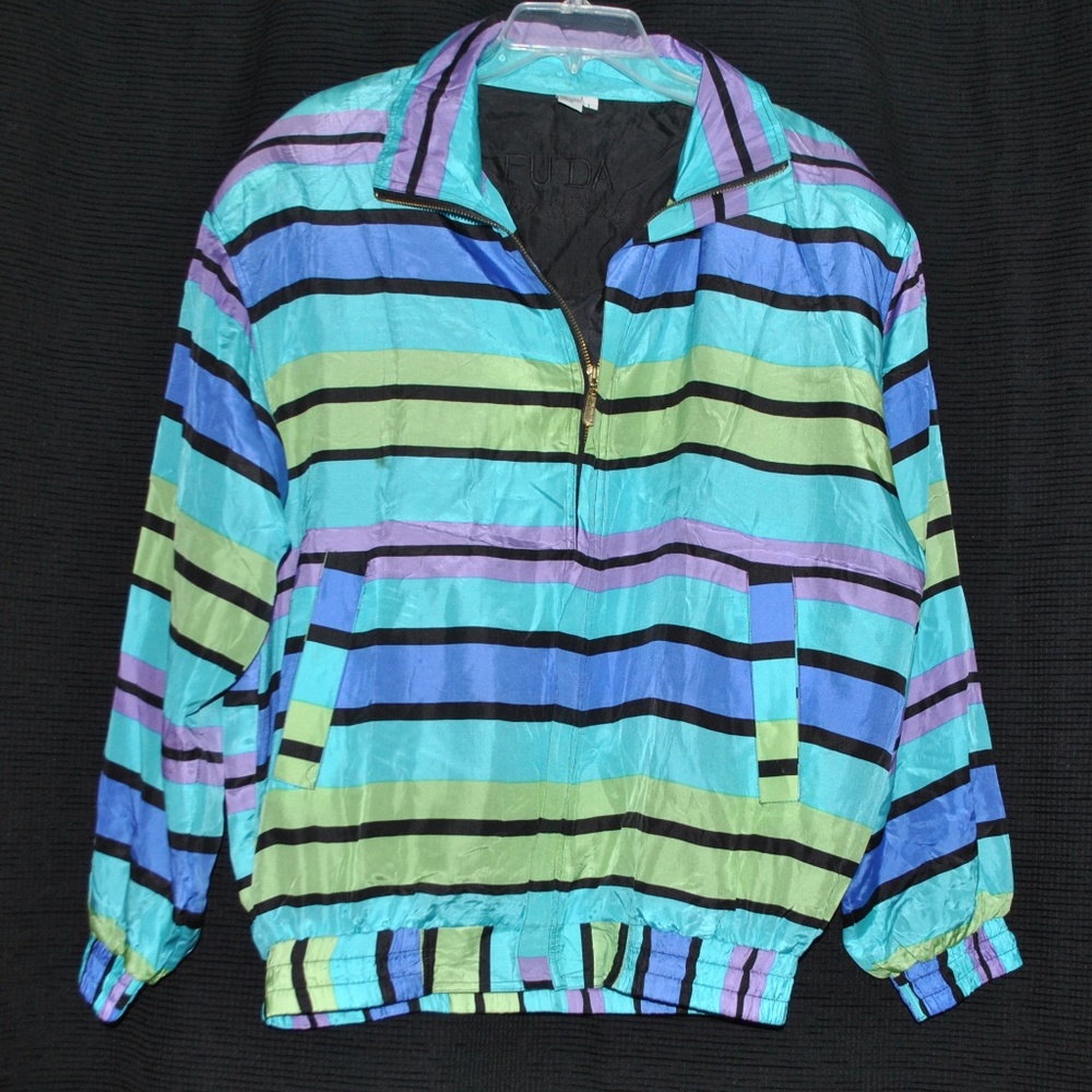Vintage Fuda International Silk Windbreaker Jacket
